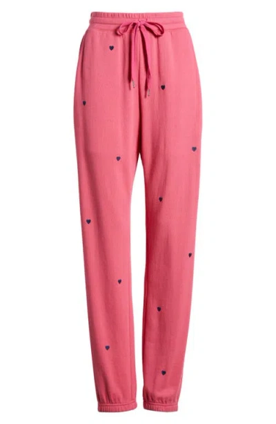 Rails Kingston Heart Embroidery Cotton Blend Joggers