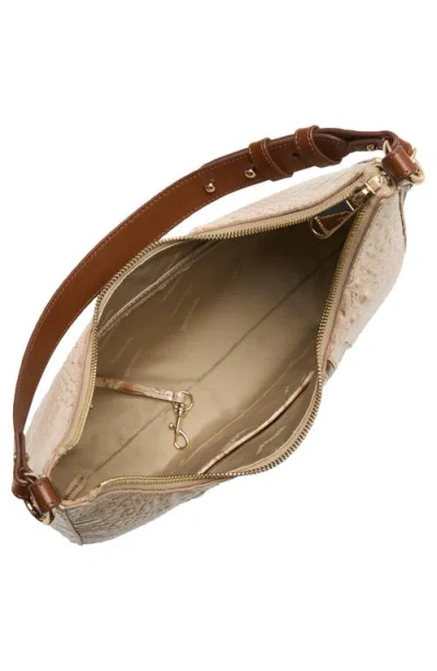 Brahmin Tabitha Croc Embossed Leather Shoulder Bag