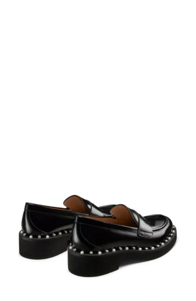 Stuart Weitzman Woman Loafers Black Size 7.5 Leather