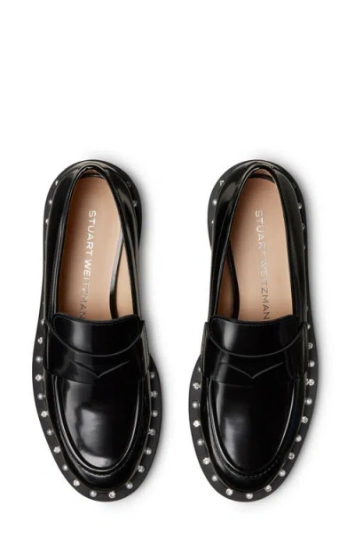 Stuart Weitzman Woman Loafers Black Size 7.5 Leather