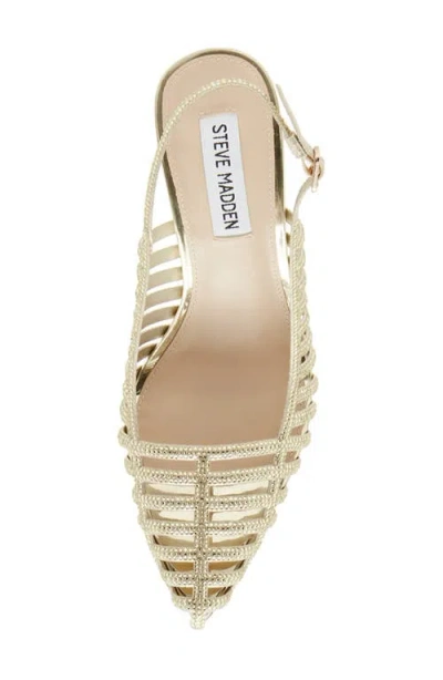 Steve Madden Carleight Slingback Pointed Toe Pump In Gold