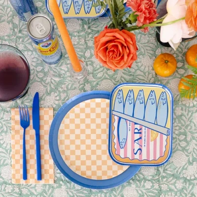 Jollity & Co . Le Dinner Sardine Can Dinner Plates In Multi