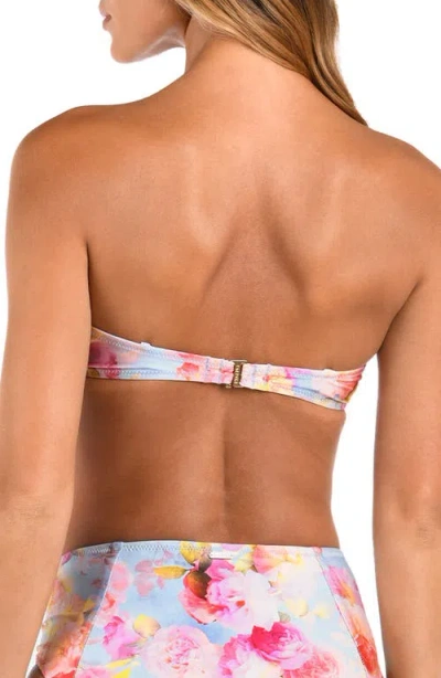 L Agence Alexandria Soft Cloud Floral Bikini Top