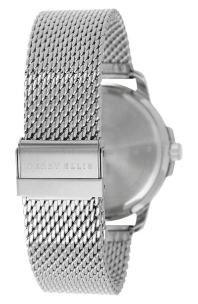 Perry Ellis Solar Powered Mesh Bracelet Watch, 41mm