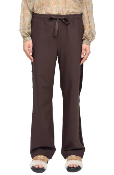 Zadig & Voltaire Poma Tailleur Drawstring Pants In Brown