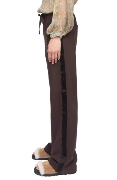 Zadig & Voltaire Poma Tailleur Drawstring Pants In Brown