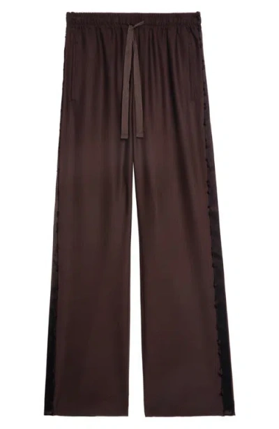 Zadig & Voltaire Poma Tailleur Drawstring Pants In Brown