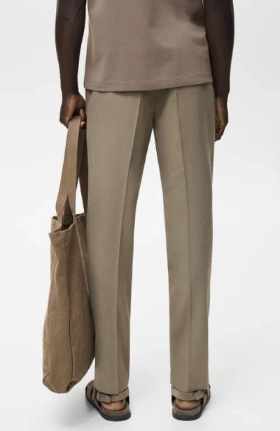 Mango Men's Slim-fit Cotton Pants In Gray