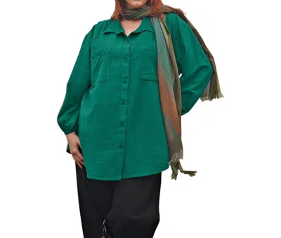 On The Plus Side Long Sleeve Button Up Shirt - Plus In Amazon