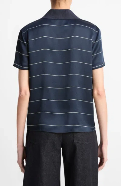 Vince Stripe Relaxed Fit Polo