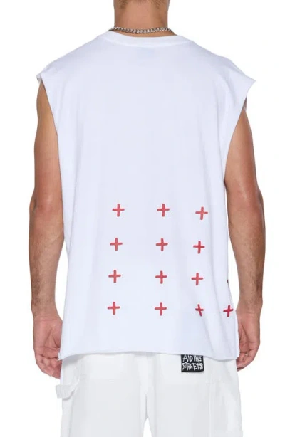 Ksubi Kingdom Biggie Cutoff Muscle Tee In White