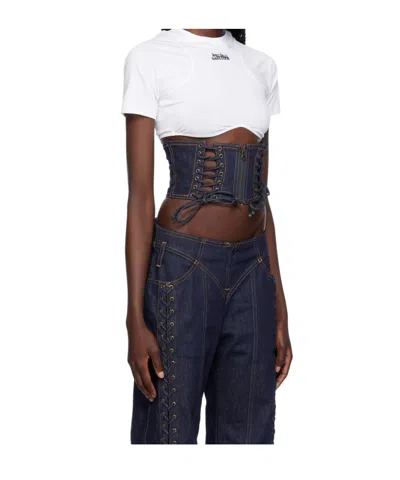 Jean Paul Gaultier Indigo 'the Lace-up Denim Cincher' Corset