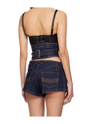 Jean Paul Gaultier Indigo 'the Lace-up Denim Cincher' Corset