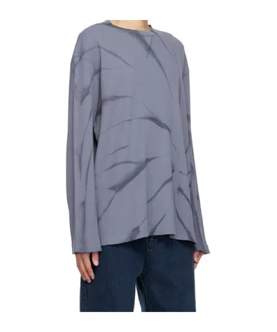 Hope Blue Flame Long Sleeve T-shirt In Blue