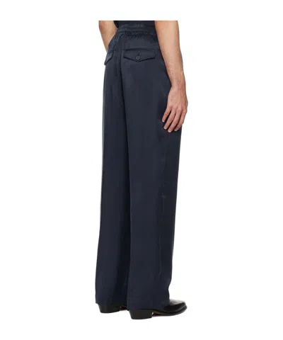Hope Navy Wind Elastic Trousers In Blue