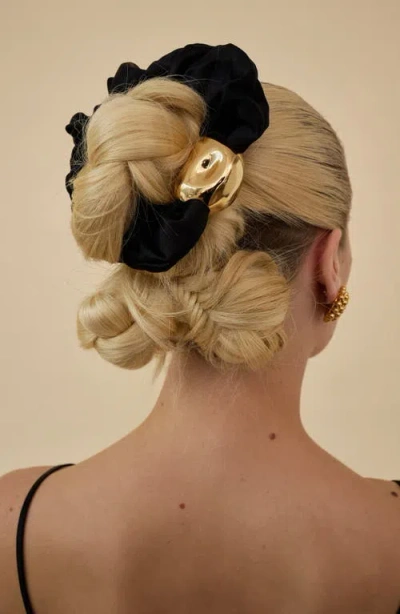 Lelet Ny Inara Pendant Oversized Scrunchie In Black