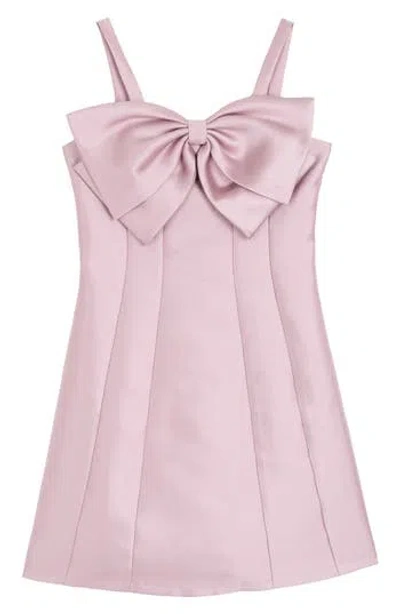 Rare Editions Kids' Bow Paneled Dress In Purple