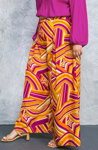 Flying Tomato Printed Woven Pants In Multi