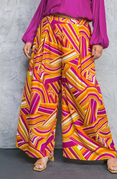 Flying Tomato Printed Woven Pants In Multi