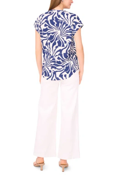 Vince Camuto Split Neck Cap Sleeve Top