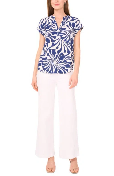 Vince Camuto Split Neck Cap Sleeve Top