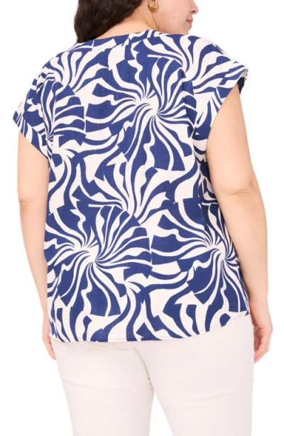 Vince Camuto Split Neck Cap Sleeve Top
