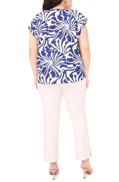 Vince Camuto Split Neck Cap Sleeve Top