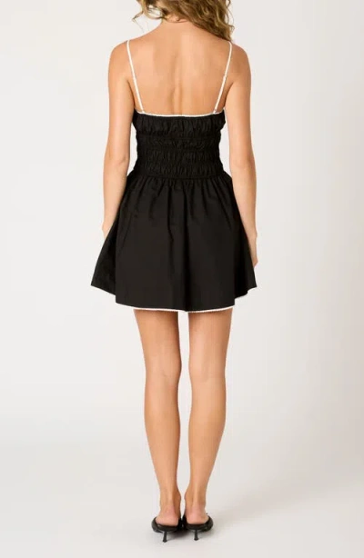 Nia Lainey Cotton Mini Sundress In Black