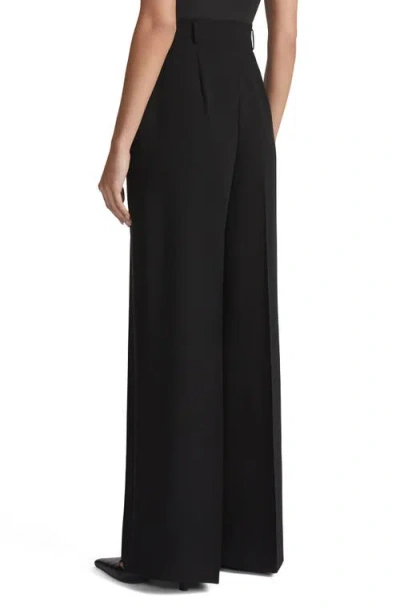 Lafayette 148 Petite Dalton Pant In Kindwool Nouveau Crepe In Black