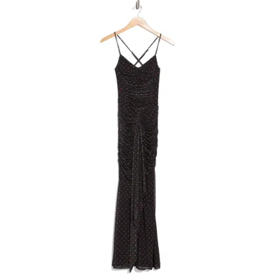 Afrm Azula Ruched Mesh Body-con Dress