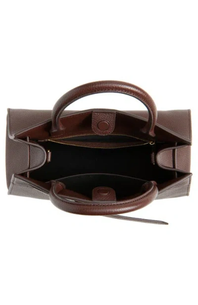 Veronica Beard Dash Leather Top Handle Bag