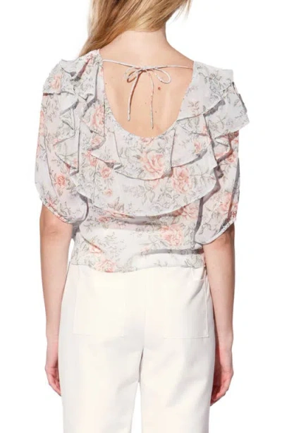 Walter Baker Debra Ruffle Top In Gray