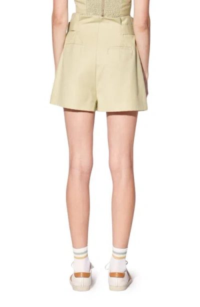 Walter Baker Maven Twill Crop Top In Nude