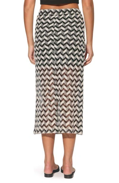 Walter Baker Nelle Open Knit Midi Skirt