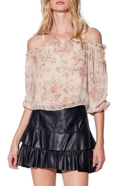 Walter Baker Ember Off-the-shoulder Top In Pink