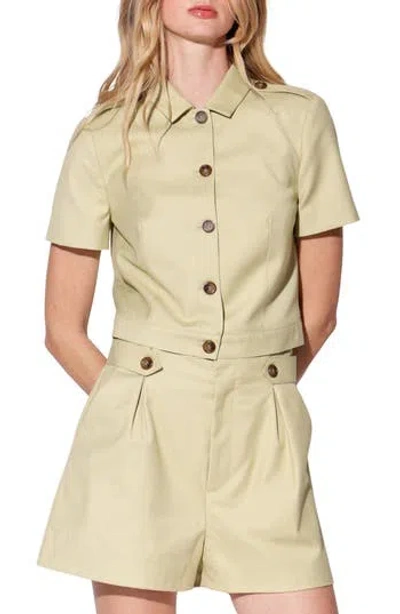 Walter Baker Meera Short Sleeve Jacket In Neutral