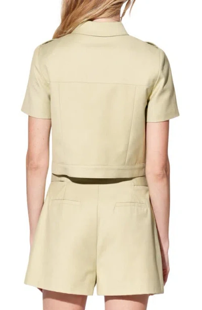 Walter Baker Meera Short Sleeve Jacket In Neutral