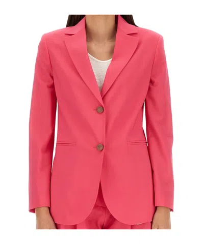 Alysi Single-breasted Buttoned Blazer In Pink