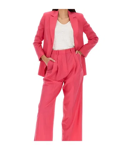Alysi Single-breasted Buttoned Blazer In Pink
