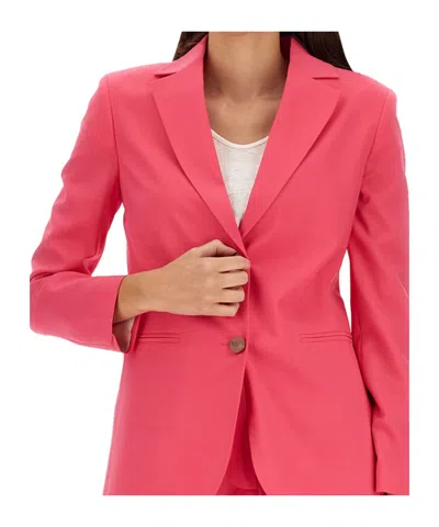 Alysi Single-breasted Buttoned Blazer In Pink