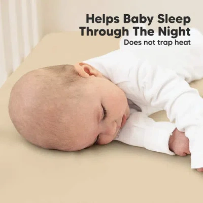 Keababies Soothe Fitted Crib Sheet In White