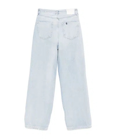 Liu •jo Liu Jo Cotton  Jeans Light Blue Denim With Rips