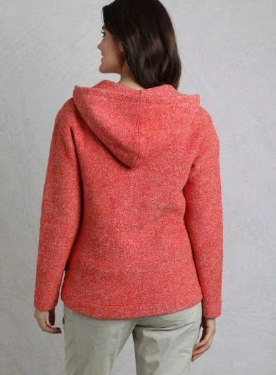 Weird Fish Alisa 1/4 Zip Snow Marl Fleece Hoodie