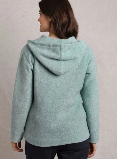 Weird Fish Alisa 1/4 Zip Snow Marl Fleece Hoodie
