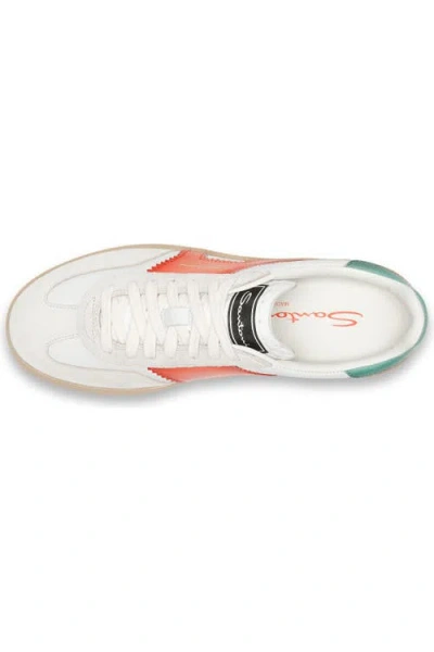 Santoni Leather And Suede Dbs Oly Sneaker