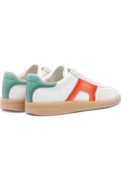 Santoni Leather And Suede Dbs Oly Sneaker