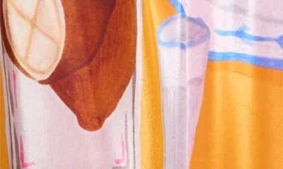 Farm Rio Summer Picnic Cutout Detail Dress In Multi
