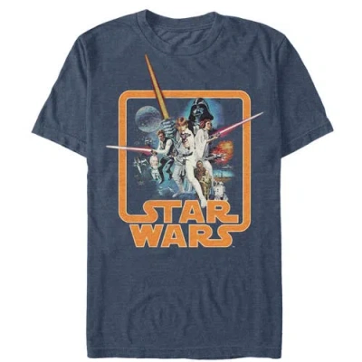 Star Wars Throwback  Graphic T-shirt In Blue