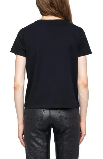 Zadig & Voltaire Alys Voltaire Paris Cotton Graphic T-shirt In Black