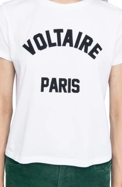 Zadig & Voltaire Alys Voltaire Paris Cotton Graphic T-shirt